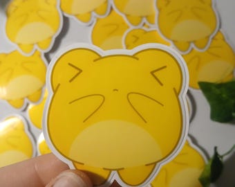 Pegatina brillante de rana de limón agrio: fresca y afrutada, ideal para diarios, álbumes de recortes, manualidades, etc.