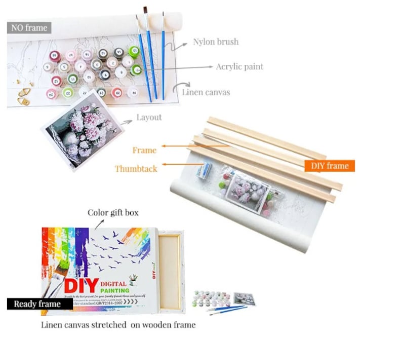 Painting by Numbers Winter Hunt Painting by Number Kit Adult Beginner