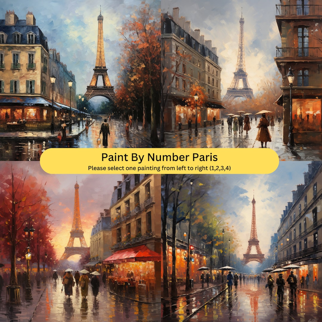 Paint by Number Paris Paint by Numbers for Adults Kits Paint by Numbers