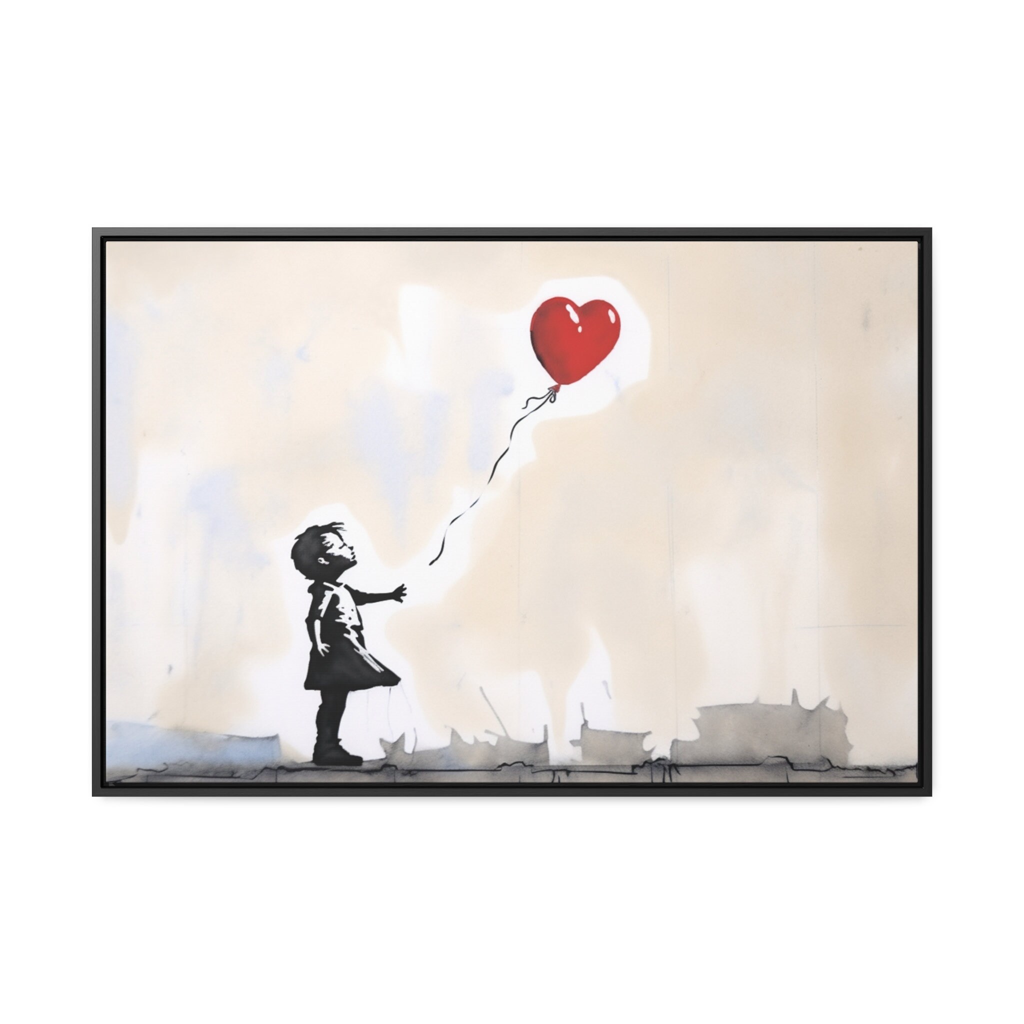 Banksy Girl With Balloon Canvas Girl With Balloon Banksy Canvas Banksy Canvas Wall Art Banksy