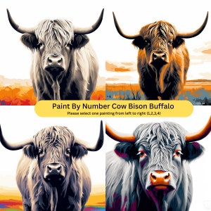 Cow Paint by Number 