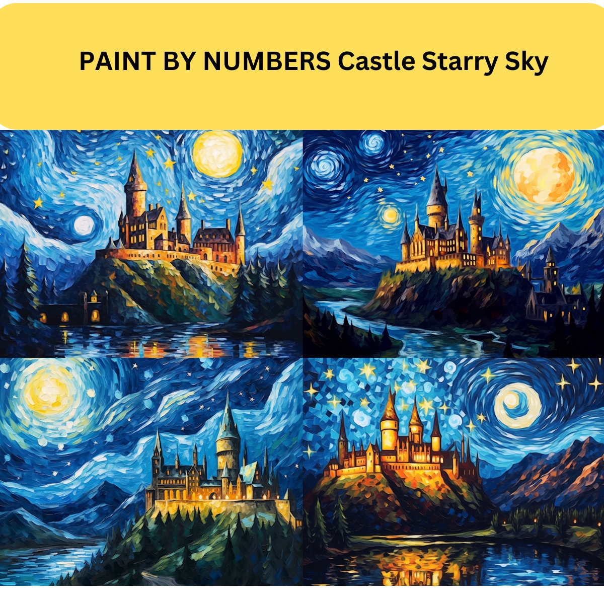 Van Gogh Inspired Paint by Numbers  ArtVibe™ One-of-One Series – ArtVibe  Paint by Numbers