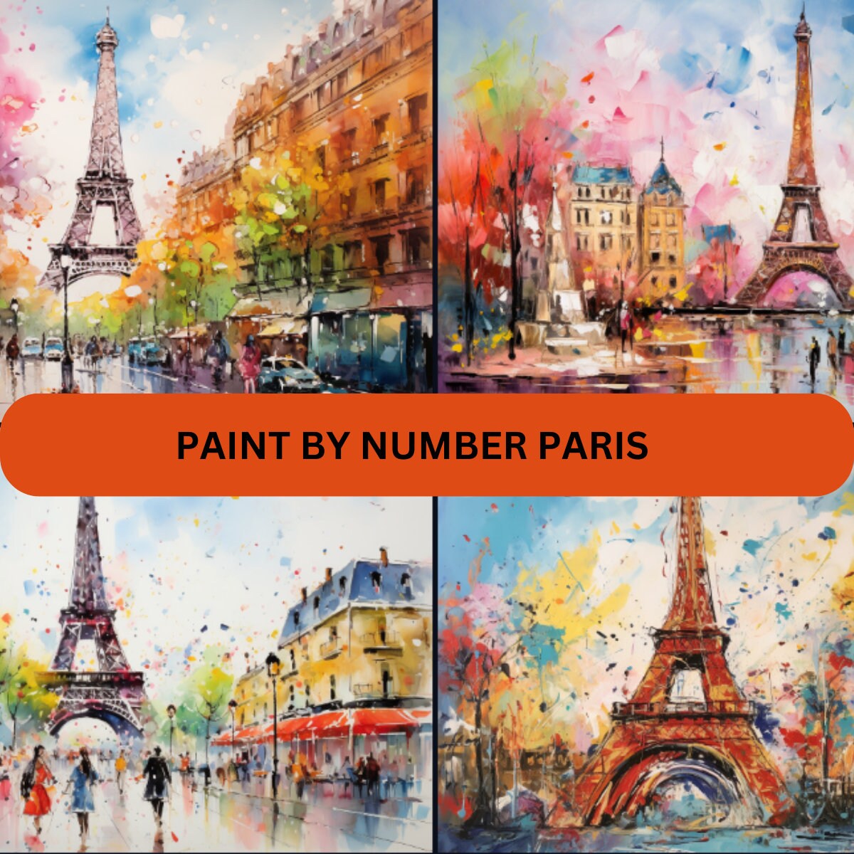 Paint by number kit - Paris