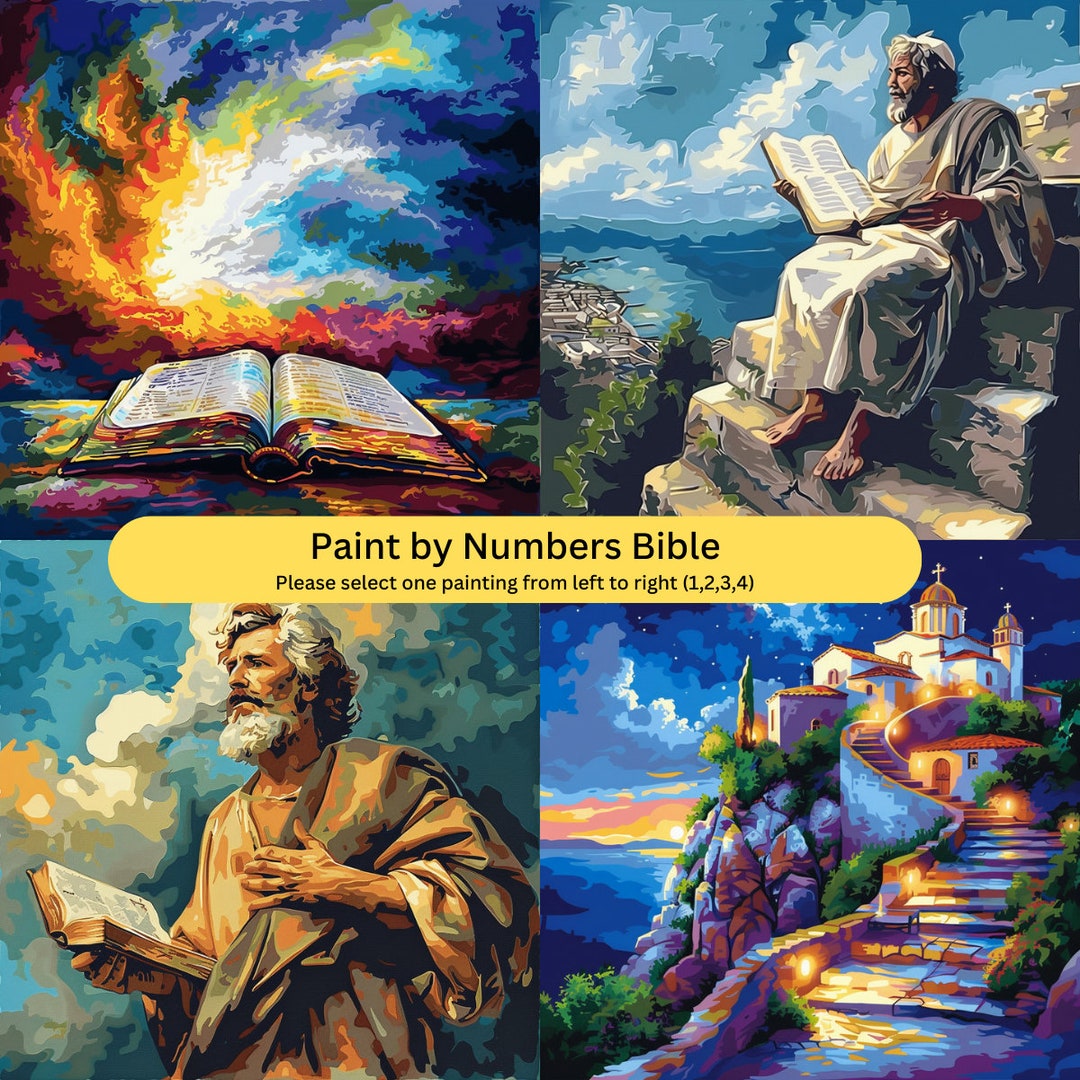 Paint by Numbers Bible Paint by Numbers Kit Adult Paint by Numbers for