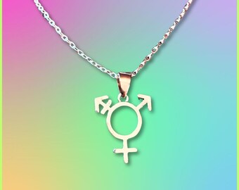 Transgender Symbol LGBTQIA+ Trans Pride Necklace