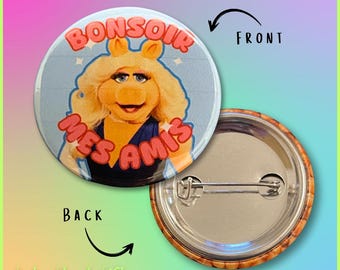 Miss Piggy The Muppets Inspired 38mm Badge