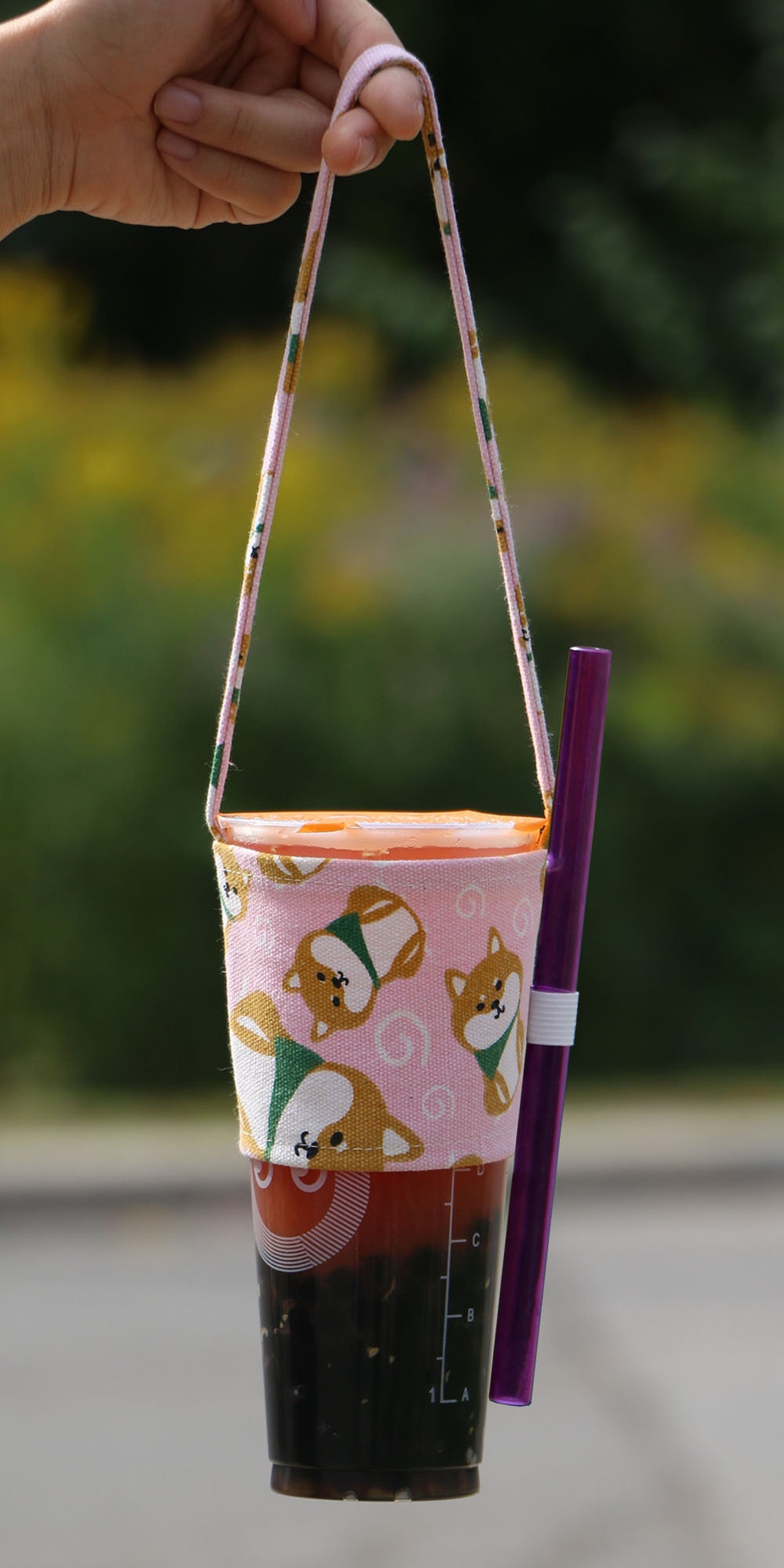 Bubble Boba Tea Coffee Cup Carrier Holder with Straw Holder Etsy