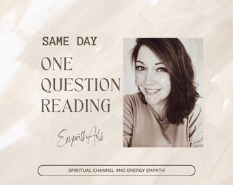 Same Day | One Question Psychic Reading | Intuitive Guidance