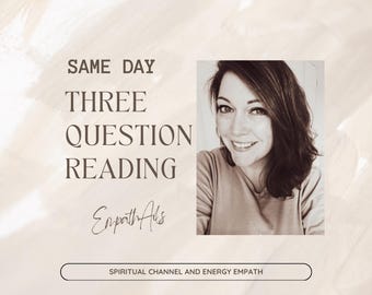 SAME DAY | Three Question Psychic Reading | Intuitive Guidance
