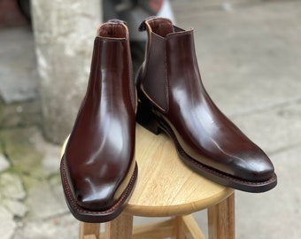 Handmade Leather Chelsea Boots Custom Make