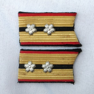 WW2 Kragenspiegel der Kaiserlichen Japanischen Marine, Rangabzeichen Offizier IJN IJA