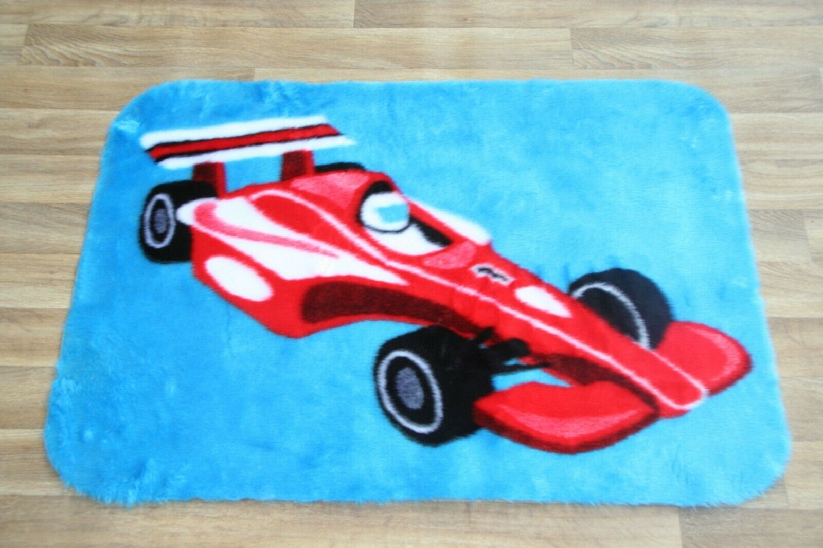 Kids Race Car Rug Formula 1 Car 70cm X 100cm Fluffy F1 Car Rug Etsy UK