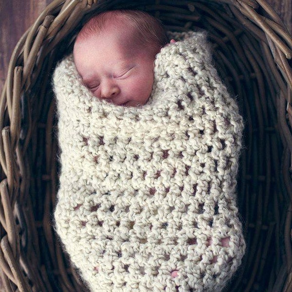 Easy Crochet cocoon patterns, newborn photo prop, baby pea pod, newborn hat, PDF-Newborn Cocoon Pattern