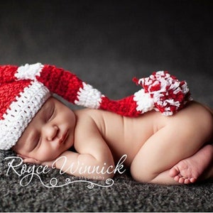 Easy Crochet pattern-Crochet SANTA hat-Crochet Christmas Ho Ho Ho hat pattern PDF-Xmas hat-Hat Pattern