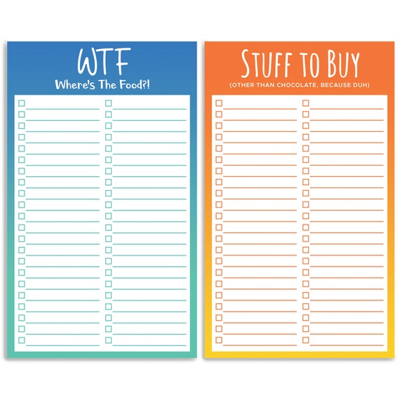 Funny Magnetic Grocery List Notepads Two Hilarious 4 5 X 7 5 Etsy funny-magnetic-grocery-list-notepads-two-hilarious-4-5-x-7-5-etsy