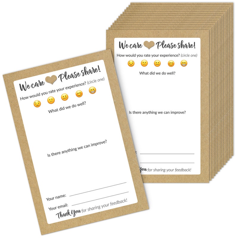Guest Comment Card - Etsy