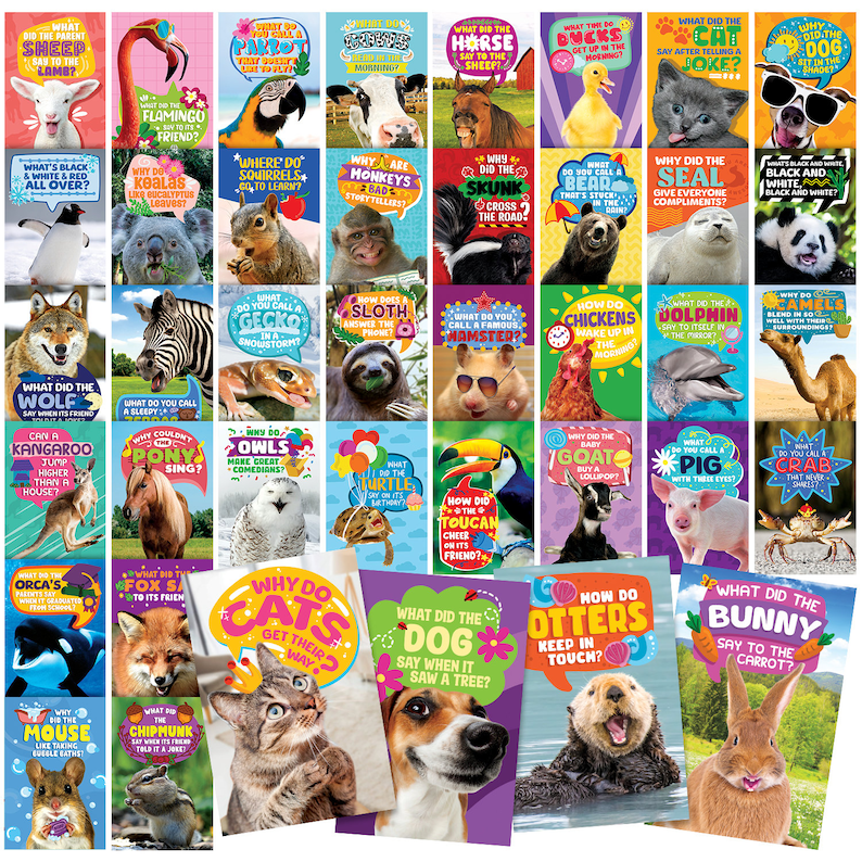 Pu&ograve; includere: Un set di 30 flashcard colorate con illustrazioni di animali e domande divertenti. Ogni carta presenta un animale diverso e una domanda su di esso. Le carte sono perfette per imparare sugli animali e divertirsi.