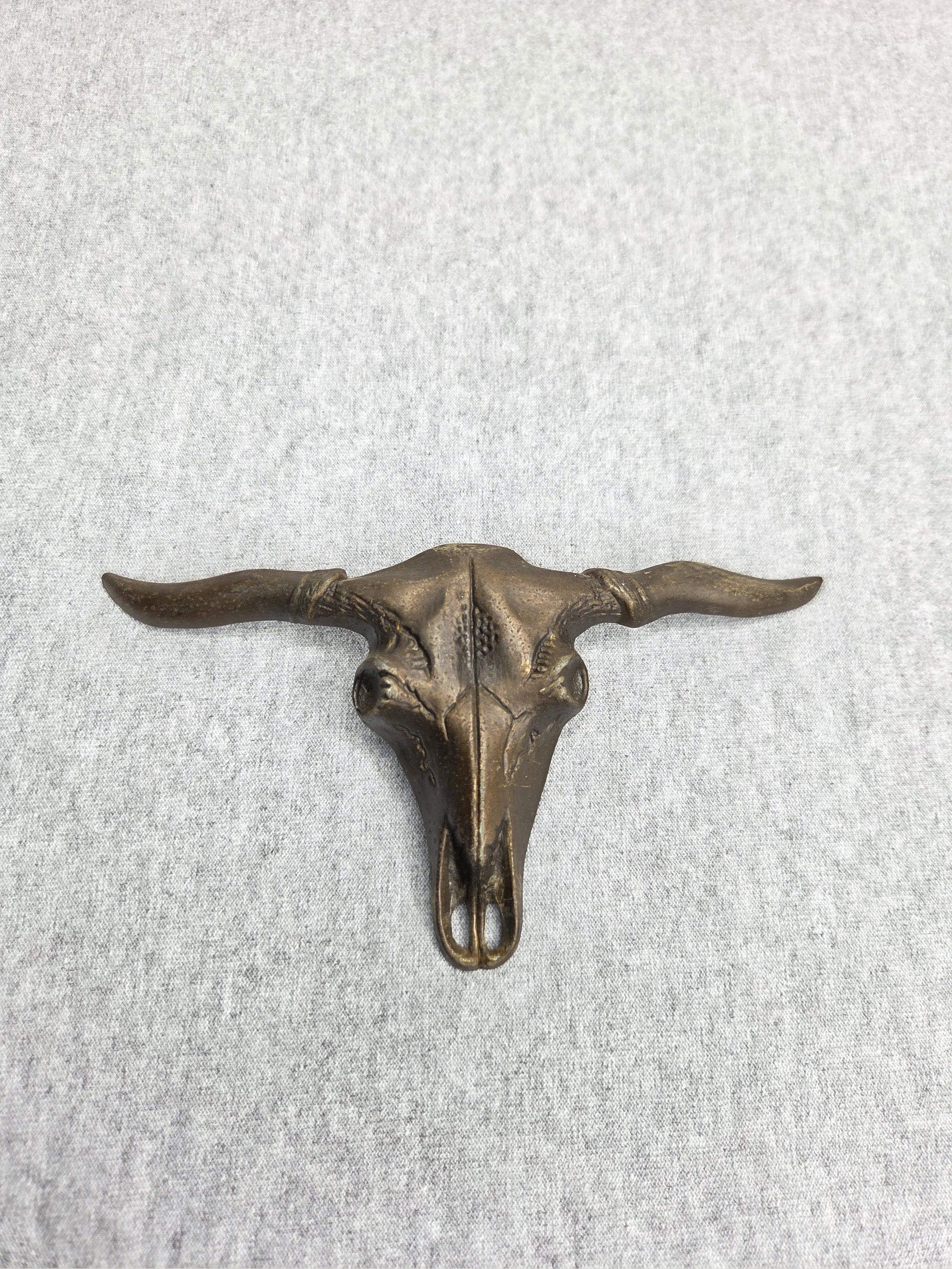 Vintage Brass Longhorn - Etsy