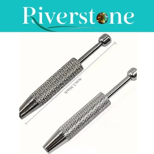 Riverstone Precision 4-Claw Jewellery Making Tweezers Ergonomic Metal Gemstone & Diamond Holder Textured Grip Gem Picker Craft Tool