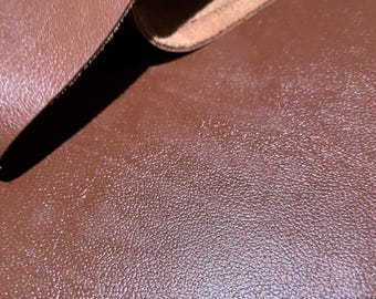 SLC Full-Grain Leather Side - 4/5 Oz, Earth Tone, Chrome & Oil Tanned, 8-12 Sq Ft (Brown) 3 thumbnail image