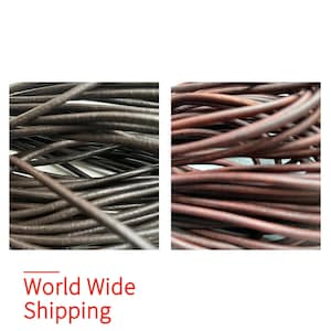 3mm Leather Cord Genuine Round Necklace Rope Jewellery Craft Thread Thong - 2-100m Length