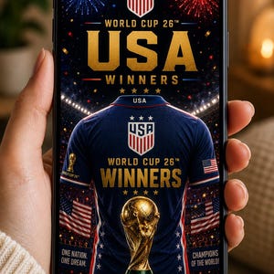 FIFA 2026 World Cup America Screensaver Background | USA WallPaper | Lock Screen Digital Download