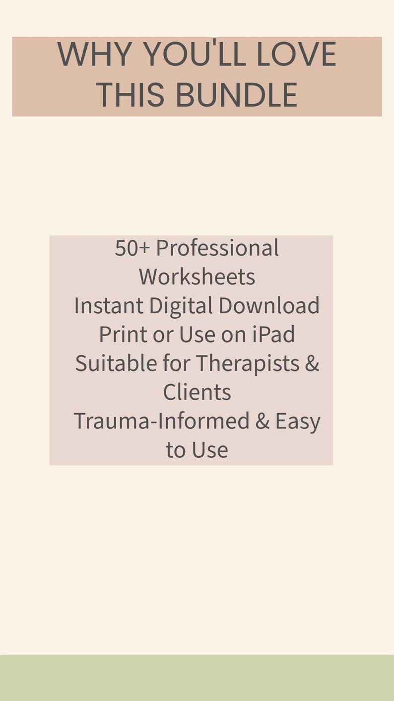Trauma Therapy Worksheets Bundle | CBT & Healing Journal | PTSD ...