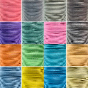 2mm Waxed Cotton Cord Rope Thong String Thread Jewellery Craft
