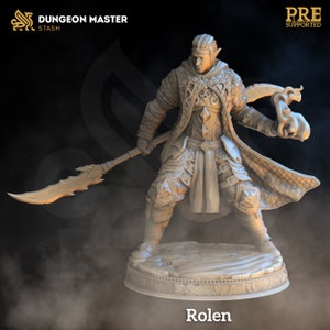 Rolen the Blade of Wisdom | 32mm / 75mm | Ideal for Tabletop RPGs | Dm Stash