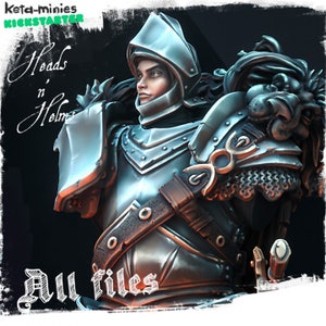 Alternate heads *154* options! 1-70 | Heroic scale & TTRPG scale | Keta mini&#39;s