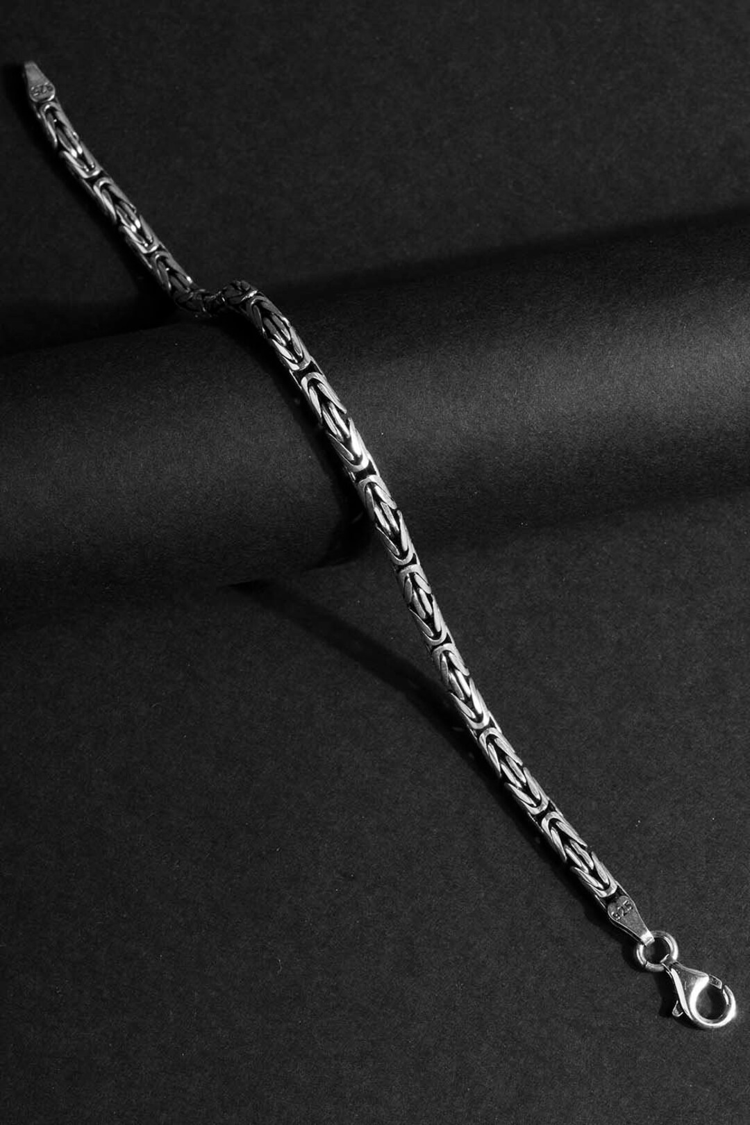 Bracelet Byzantin En Argent 925 (22 Carats) 13,45g - Style Ancien - Occasion