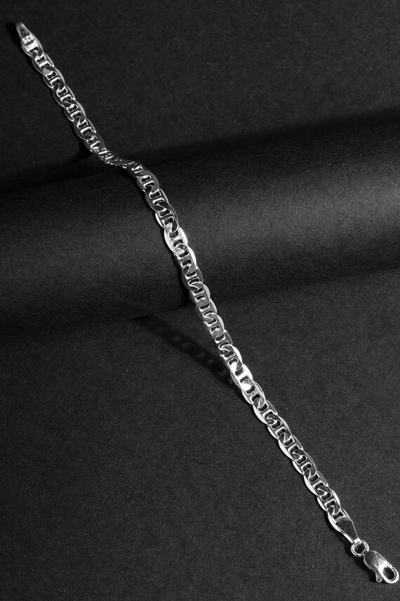 ヴィンテージ マリナーチェーンリンクブレスレット シルバー925