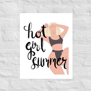 Hot Girl Summer Art Print Boho Dorm Wall Art Print Decor Style 2