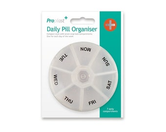 Week & A Day Pill Box Organiser Tablet Medicine Holder Storage Dispenser 7 Day Week UK