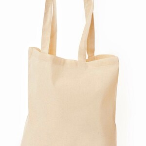 Natural Premium Plain Natural Cotton Shopping Tote Bags Eco Friendly Shoppers Ideal for Printing and Decorating