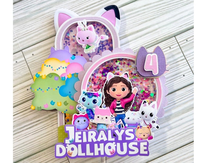 Gabby's Dollhouse Cake Topper / Gabby's Dollhouse Party Decoration