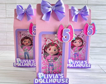 Gabby&#39;s dollhouse Favor Box/ Gabby&#39;s Dollhouse Party Decoration/ Gabby&#39;s Dollhouse Birthday