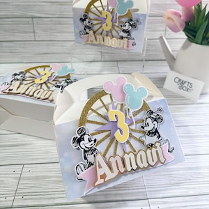 Disneyland Box/ Mickey Mouse Vintage/ Minnie mMouse Vintage/ Disneyland Party Box/ Disneyland Birthday