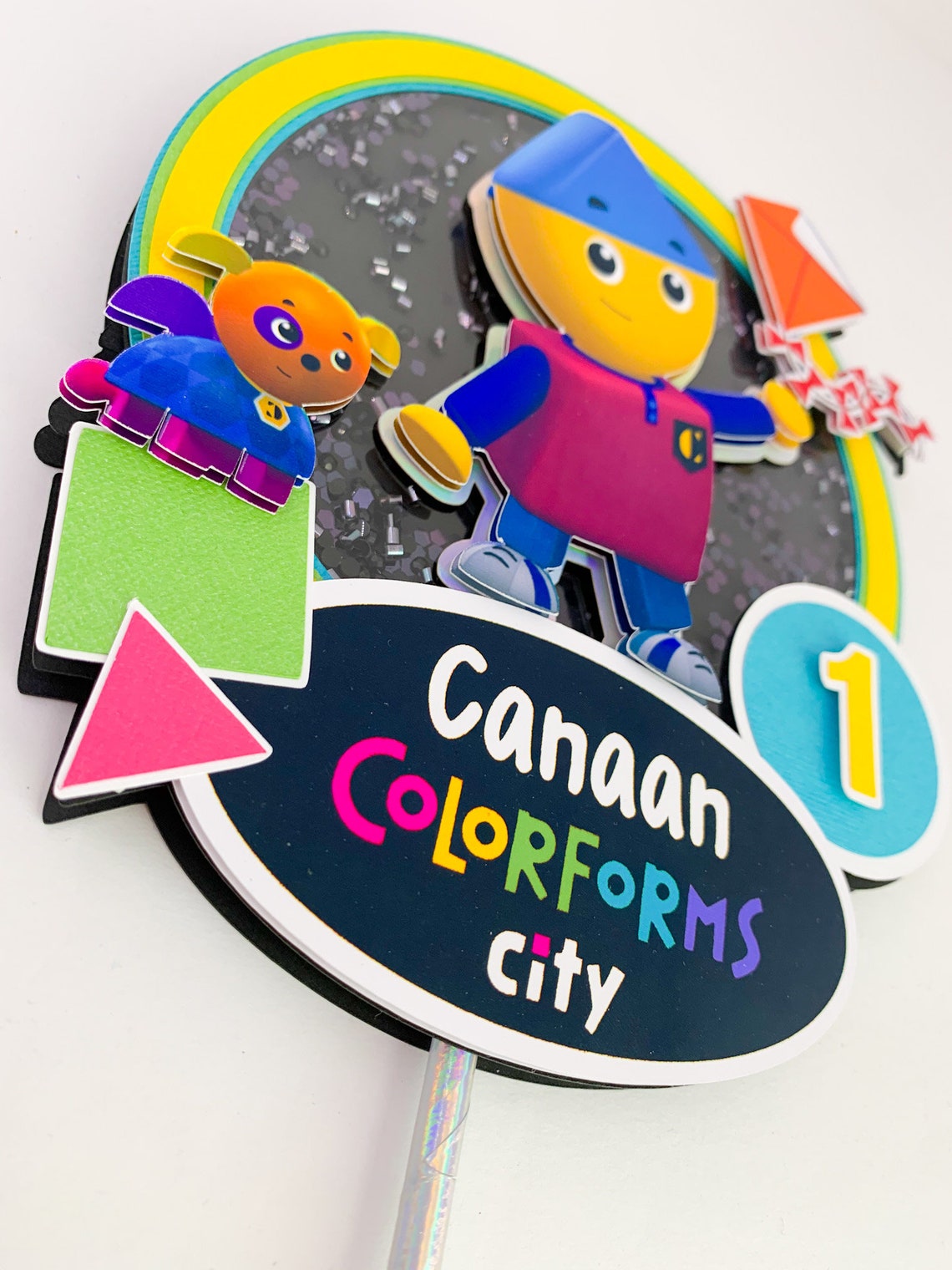 Charlie's Colorforms City Cake Topper Charlie's | Etsy