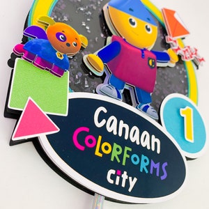 Charlie's Colorforms City Cake Topper Charlie's | Etsy