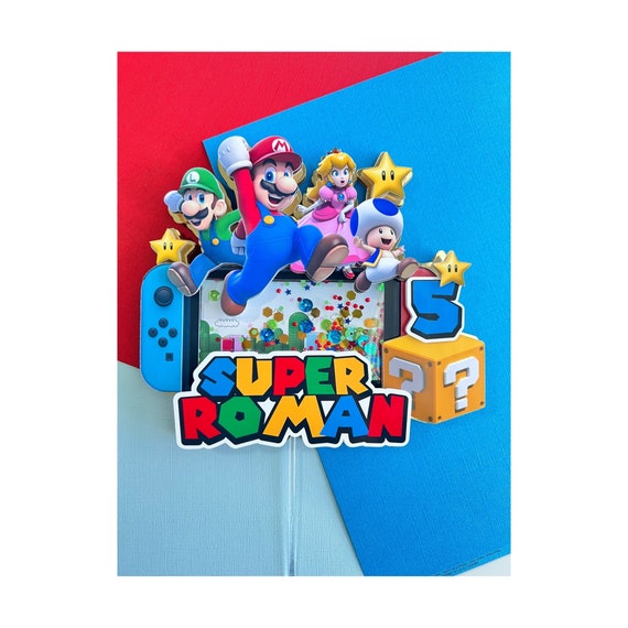 Mario Bros Cake Topper/ Super Mario Birthday Decoration / - Etsy