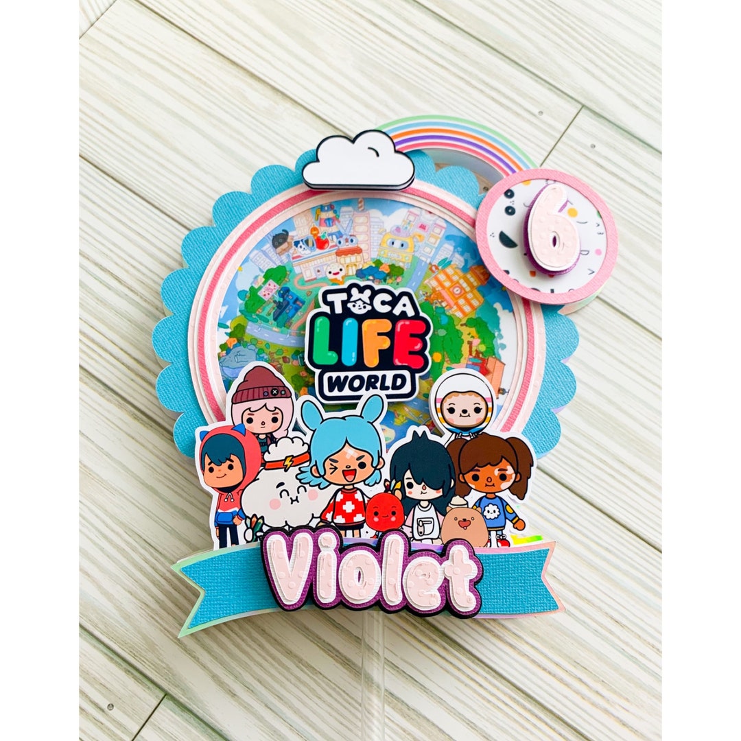 Toca Life World Cake Topper/ Toca Boca / Toca Life World/ Toca