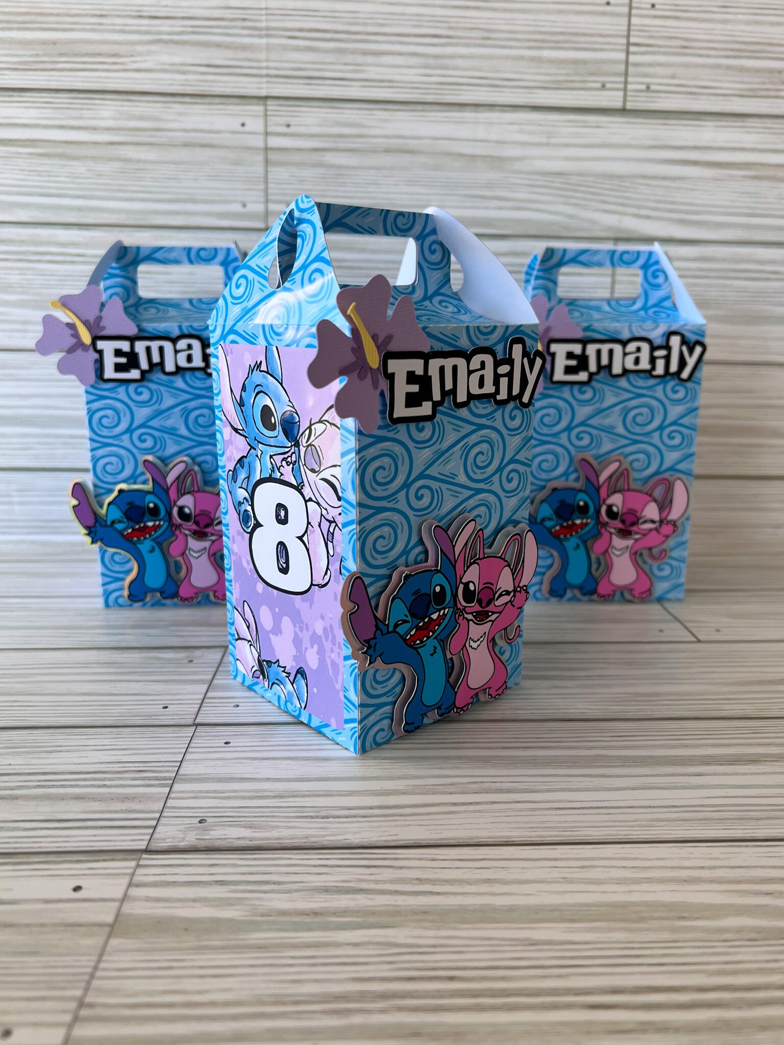 Stitch Favor Boxes, Stitch Party Decor, Stitch Birthday, Stitch