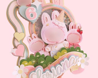 3d Name Cake Topper |  Name Cake Topper Monster Decoration |Cute Collectible Character Birthday Cake Topper | Collectible Monster