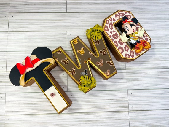 Minnie Mouse Safari 3D Letters/ Safari/ Party Decoration/ -  Sweden