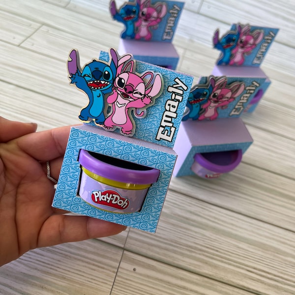 Stitch Play-Doh Box/ Stitch Birthday/ Play-Doh Decor/ Stitch Party Decoration