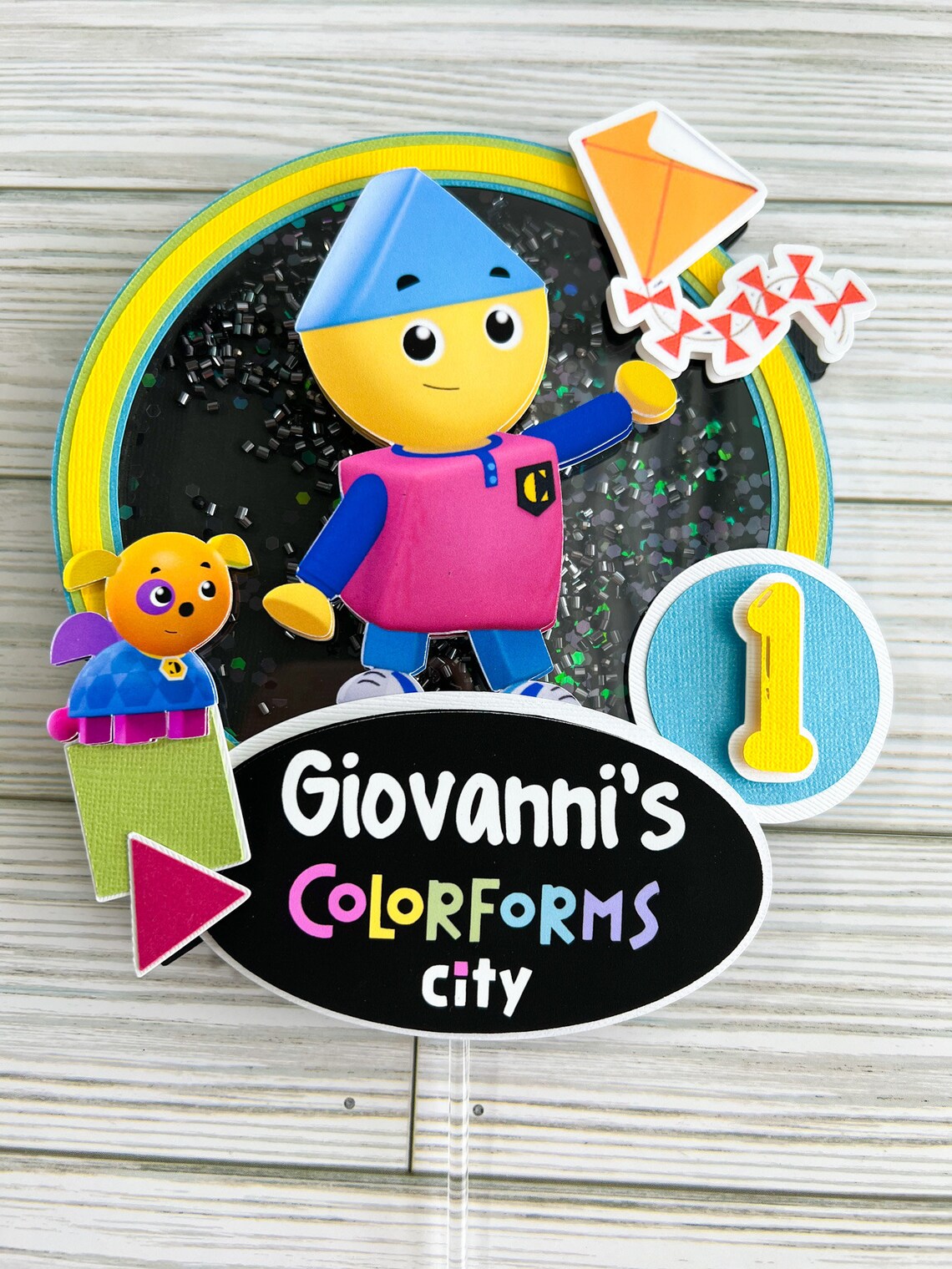 Colorforms City Cake Topper/colorforms City Party Decoration/ Kids ...