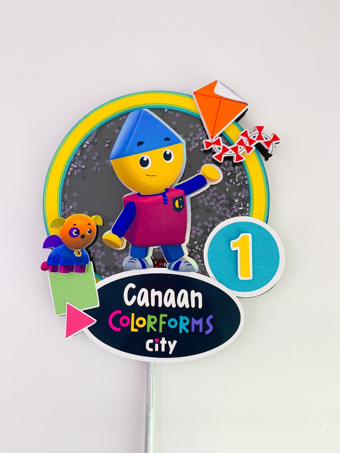 Charlie's Colorforms City Cake Topper Charlie's | Etsy