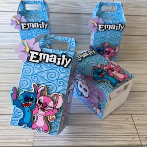 Stitch Favor Box / Stitch Birthday Party / Stitch Birthday Decoration