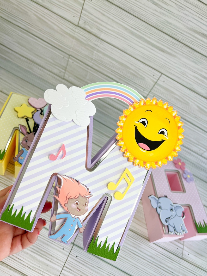 Canticos 3D Letters/ Girl Canticos Birthday/ Girly Canticos Party Decor ...